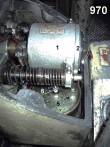 Motor - pohled na regulátor – stopmagnet